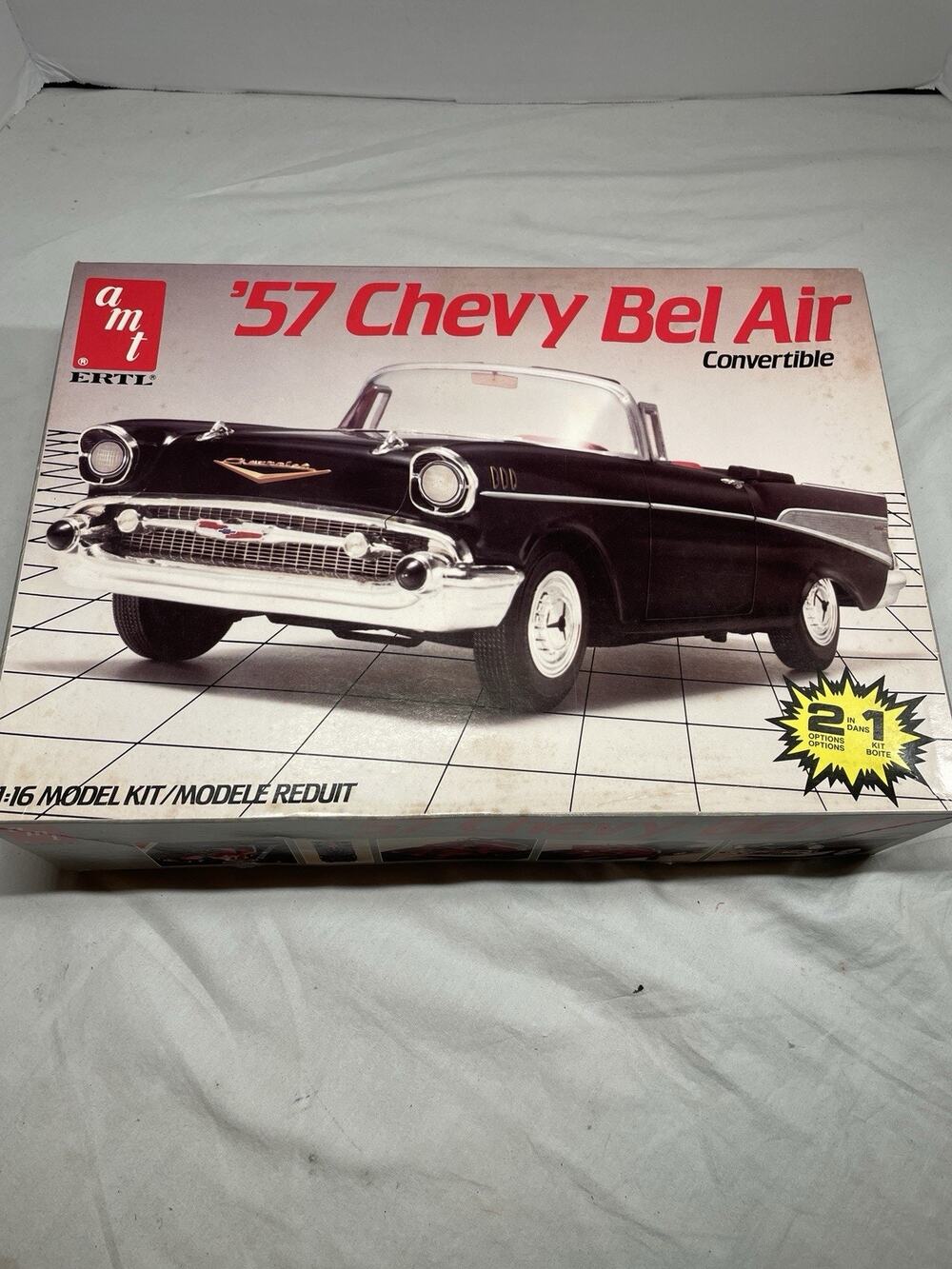 AMT Ertl 1957 Chevy Bel Air Convertible Model NIB- Open Box But Is New
